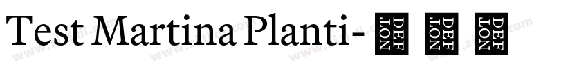 Test Martina Planti字体转换